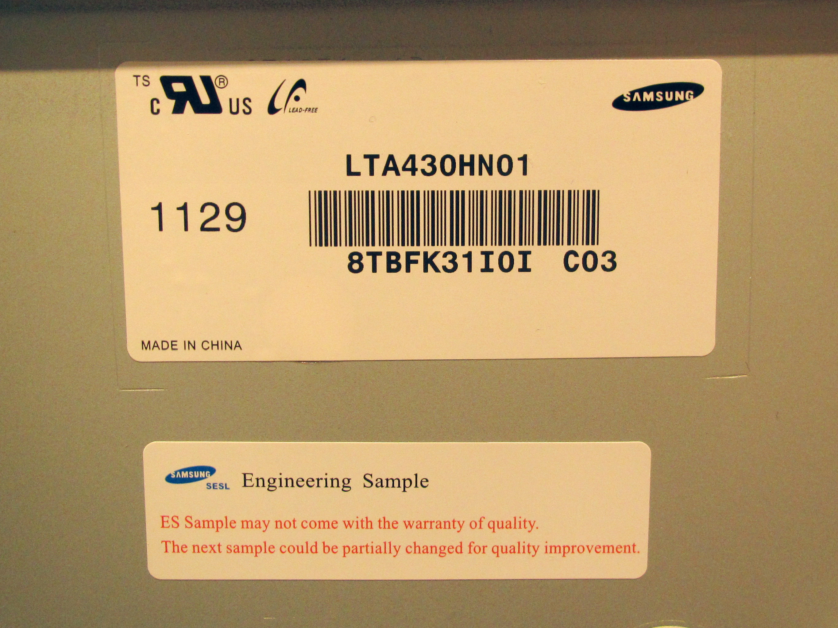 Lta550hw03 нет изображения